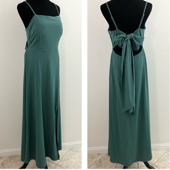Birdy Grey | Long Green Formal Dress - Picture 4 of 13